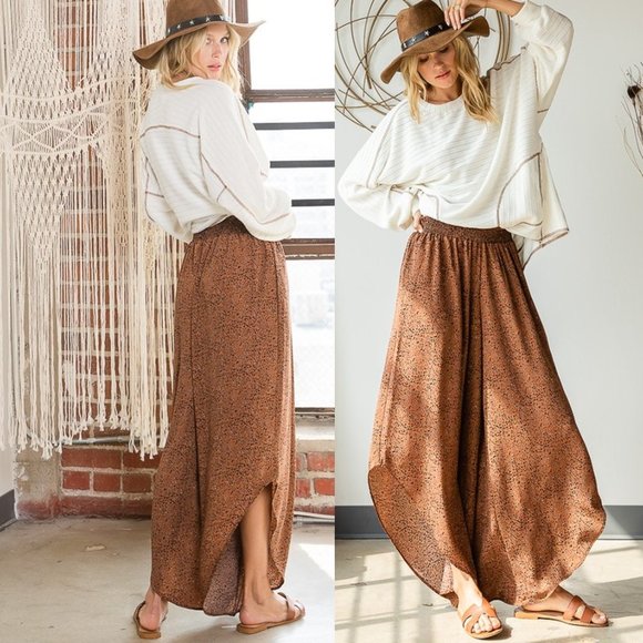 FLASH SALE! Wide Leg Harem Band Pants - Picture 3 of 7